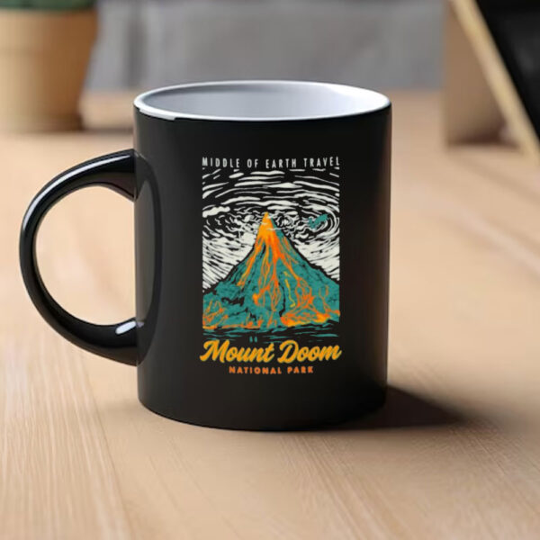 Middle earth travel mount doom national park Mug