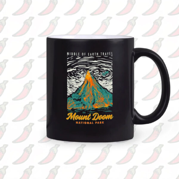 Middle earth travel mount doom national park Mug