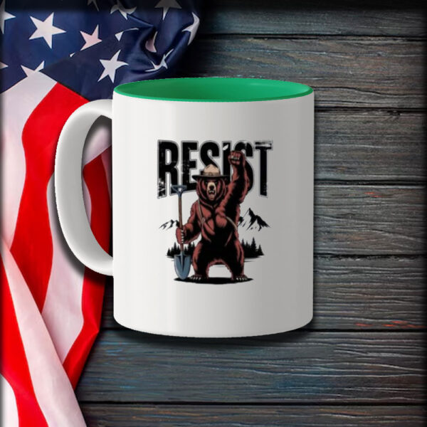 National Park Protest Shirt Retro Forest Service Mug Resist Bear Mug