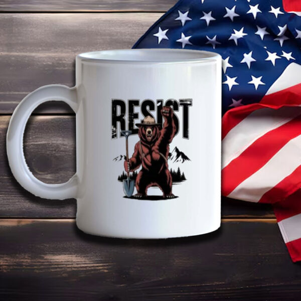 National Park Protest Shirt Retro Forest Service Mug Resist Bear Mug