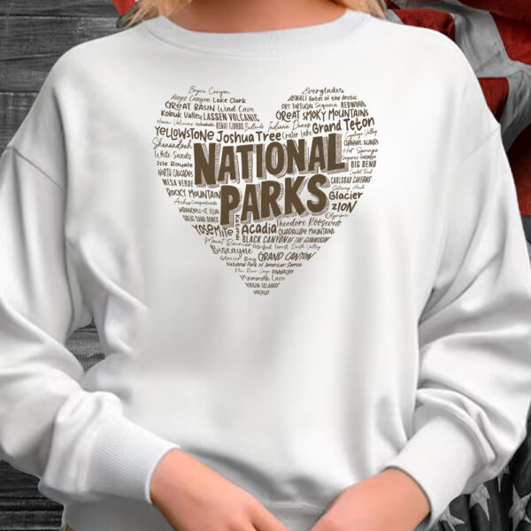 National Park Word "Heart" T-Shirt