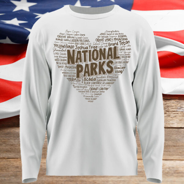 National Park Word "Heart" T-Shirt