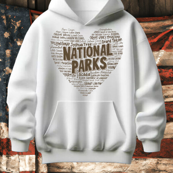 National Park Word "Heart" T-Shirt