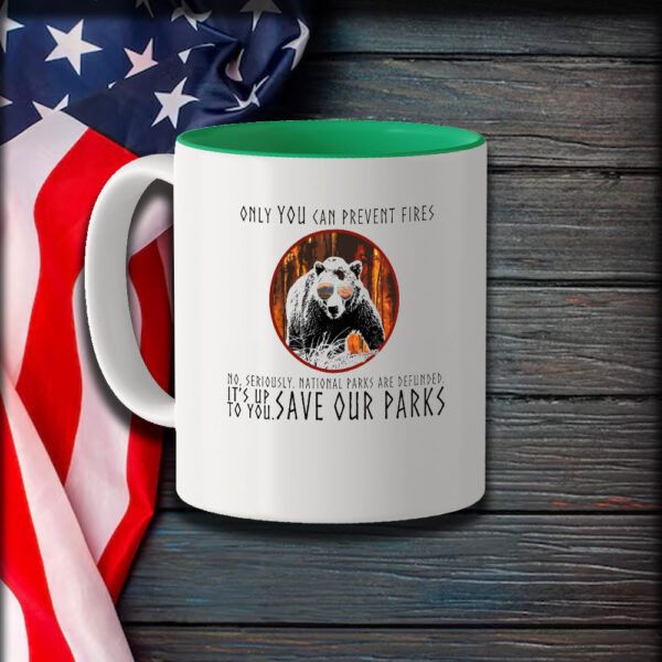 National Parks Support, Only You Can Prevent Fires Bear Soft Mug