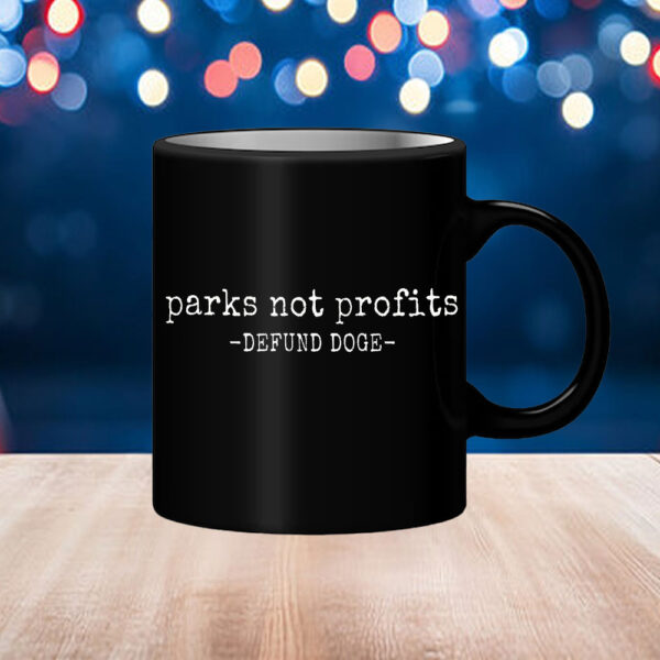 Parks Not Profits Defund Doge Mug