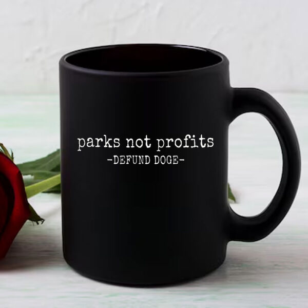 Parks Not Profits Defund Doge Mug