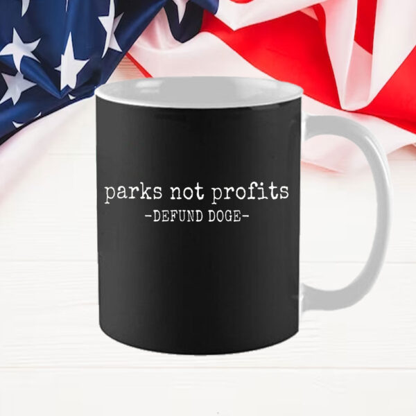 Parks Not Profits Defund Doge Mug