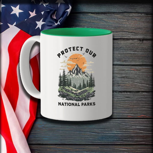 Protect Our National Parks, Anti-Trump, Vintage Support National Parks Mug