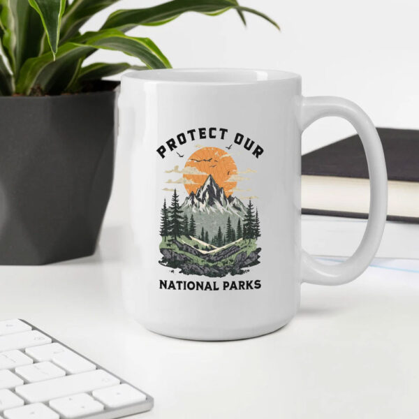 Protect Our National Parks, Anti-Trump, Vintage Support National Parks Mug