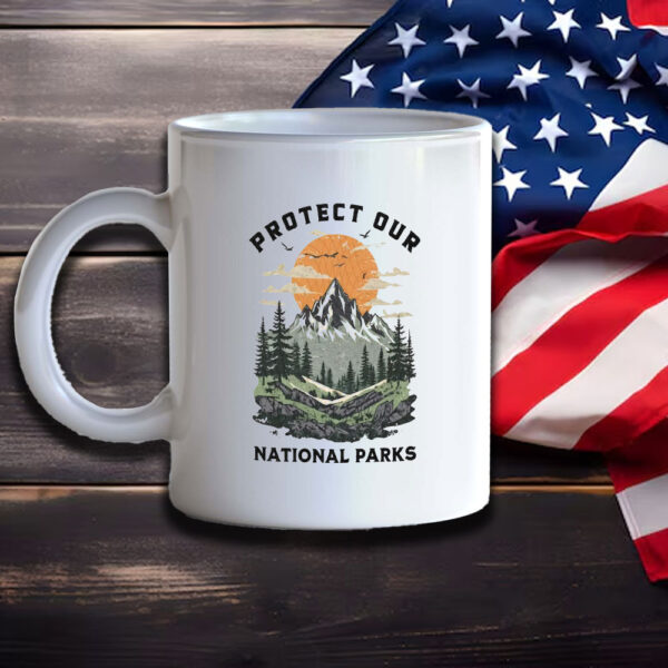 Protect Our National Parks, Anti-Trump, Vintage Support National Parks Mug