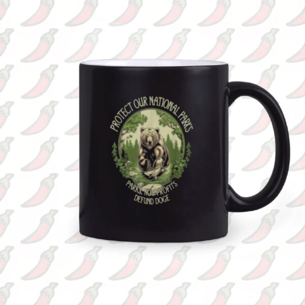 Protect Our National Parks Not Profits Defund Doge Grizzly Mug