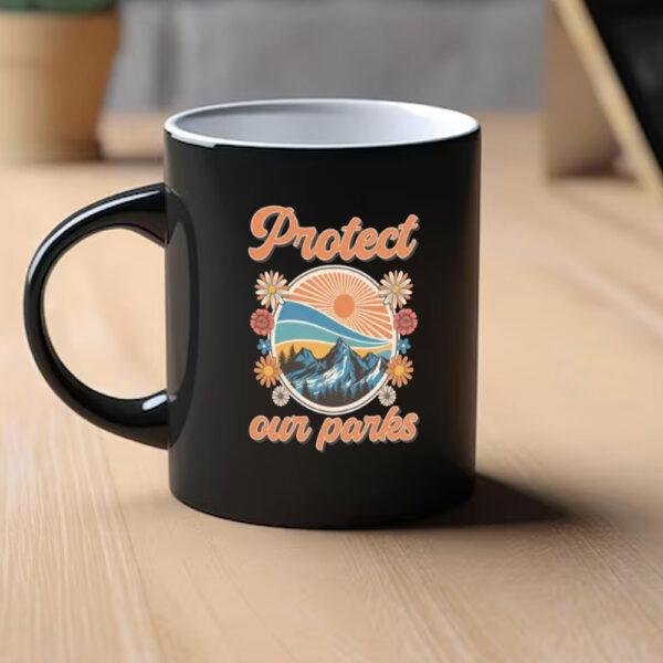 Protect Our National Parks Retro Mug, Outdoor Adventure Mug