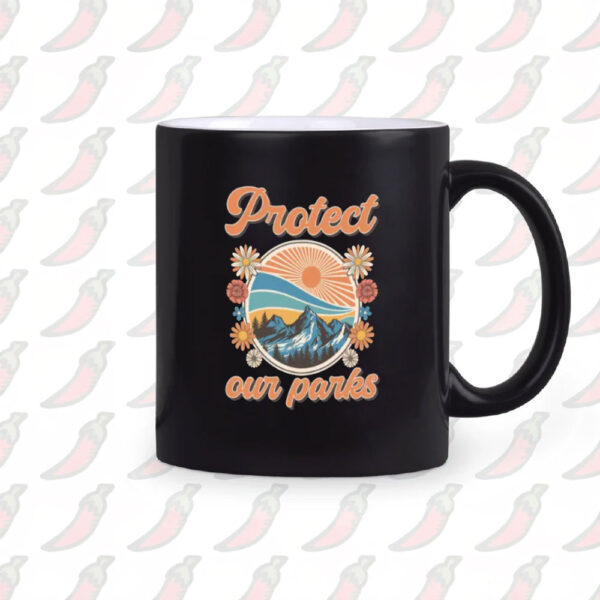 Protect Our National Parks Retro Mug, Outdoor Adventure Mug