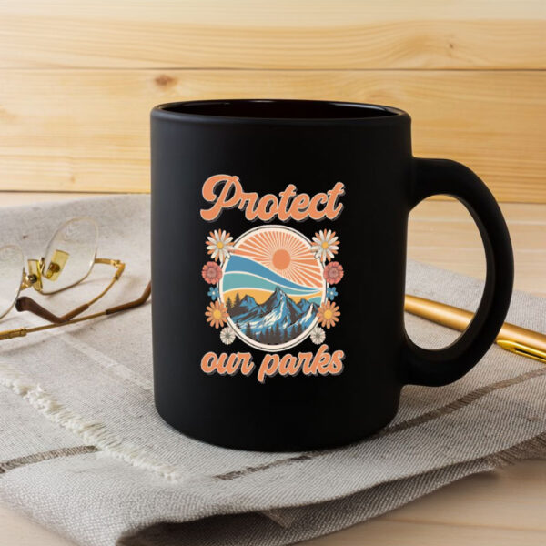 Protect Our National Parks Retro Mug, Resist And Persist Mug