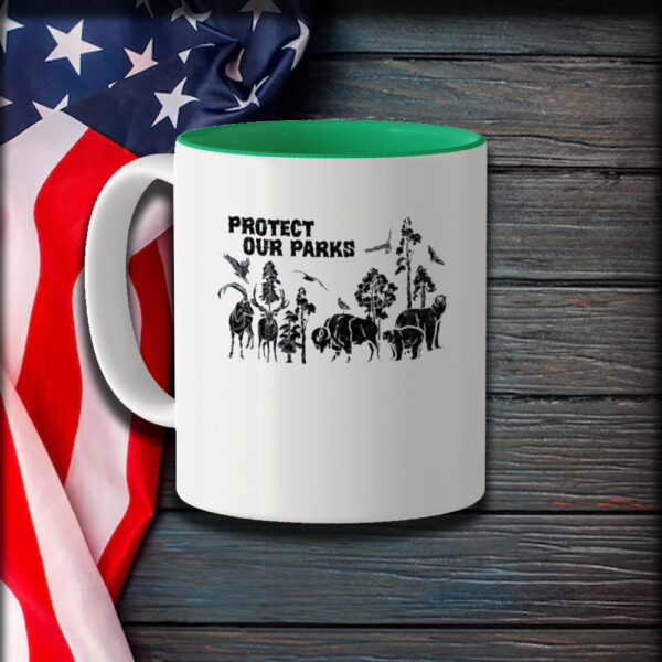 Protect Our Parks, National Park Mug Save the Planet Respect the Local Wildlife Crewneck Hiking Mug