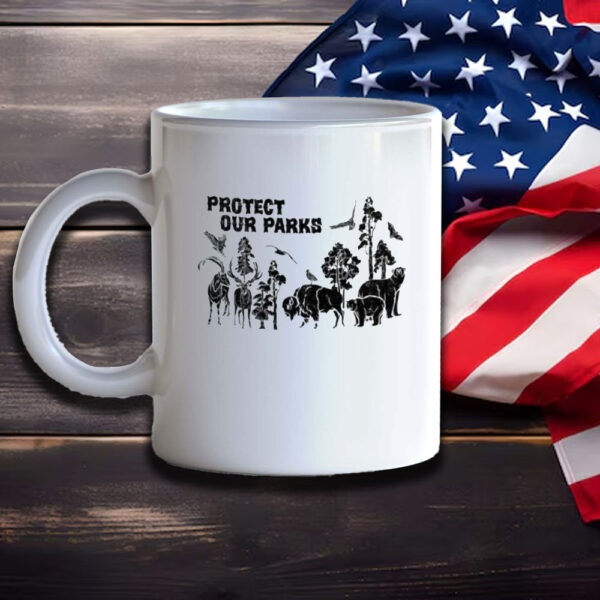 Protect Our Parks, National Park Mug Save the Planet Respect the Local Wildlife Crewneck Hiking Mug