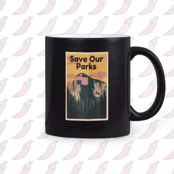 Save Our Parks Mug, El Capitan Distress Flag Mug