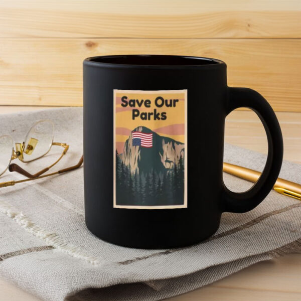 Save Our Parks Mug, El Capitan Distress Flag Mug