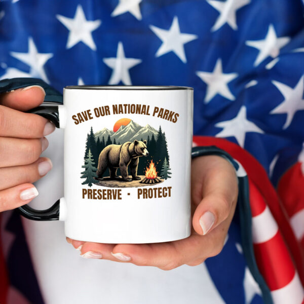 Save our National Parks Mug Anti Trump