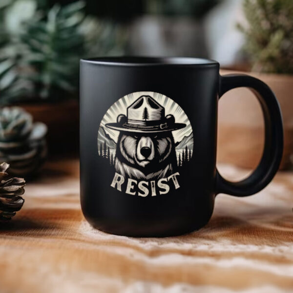 Smokey Bear Resist, National Park Protest Mug