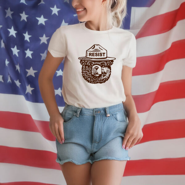 Smokey the Bear Resist Protect Our National Parks T-Shirt