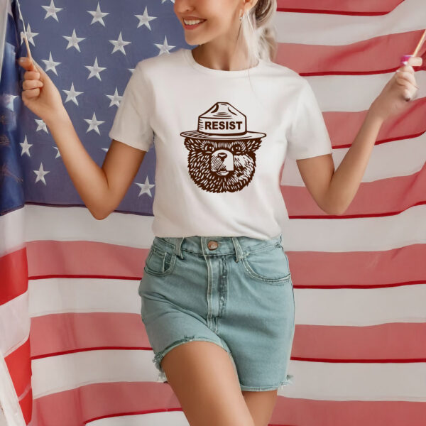 Smokey the Bear Resist Protect Our National Parks T-Shirt