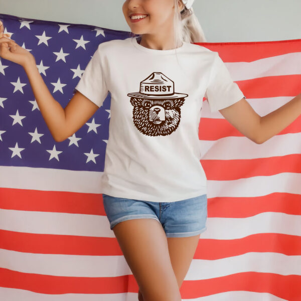 Smokey the Bear Resist Protect Our National Parks T-Shirt