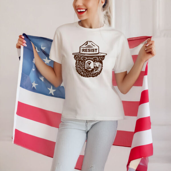 Smokey the Bear Resist Protect Our National Parks T-Shirt