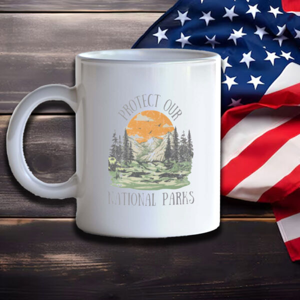 Vintage Protect Our National Parks Mug, Protect Our Parks Mug