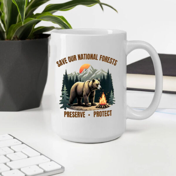 anti trump Mug for activist, Save our National Forests Mug