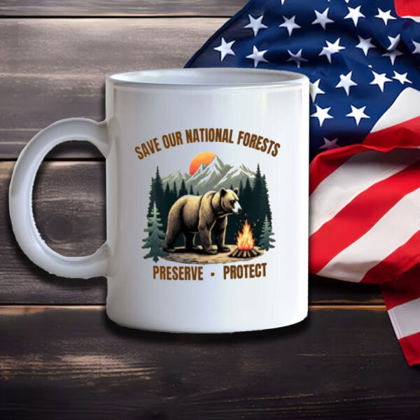 anti trump Mug for activist, Save our National Forests Mug